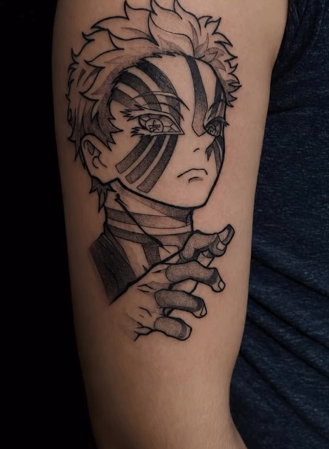 Anime Charakter Tattoo